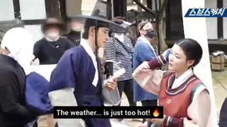 پشت صحنه قسمت سیزدهم سریال عاشقان آسمان سرخ با زیرنویس