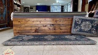 پشتی سنتی طرح الماس، رنگ سرمه ای