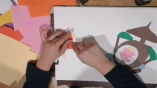 کلاژ داستان شنل قرمزی