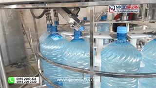 پرکن و دربندی آبمعدنی 20 لیتری | تری بلوک گالن آب آشامیدنی | گالن آب سردکن