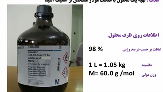 ساخت محلول از مایعات( رقیق سازی)