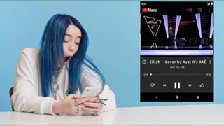 واکنش بیلی ایلیش به آهنگ 'Lovely' باصدای پسری به اسم جاستین