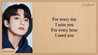 لیریک آهنگ For everyday از جونگ کوک (bts)