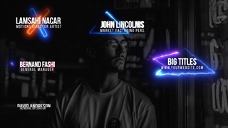 پروژه آماده پریمیر زیرنویس های نئونی neon lower thirds