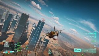 بتلفیلد 2042 - جت جنگنده آمریکایی F-35E Panther در شهر دوحه پایتخت کشور قطر