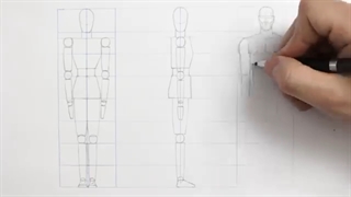 ✅ آموزش طراحی قامت انسان در نمای کناری و روبرو