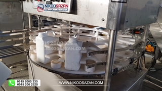 دستگاه پرکن دربندی کود مایع و سموم کشاورزی 1  و 5 لیتری تمام اتومات | خط تولید