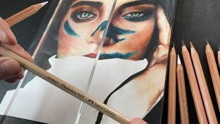 ✅ آموزش نقاشی دخترکلاغها با مدادرنگی - بخش2