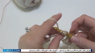 آموزش بافت کلاه -آموزش آسان بافت کلاه و شال گردن-کلاه نوزاد توت فرنگی