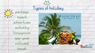 Holiday vocabulary