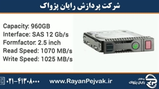 اس اس دی سرور اچ پی HPE 960GB SAS 12G RI SFF با پارت نامبر 872390-B21