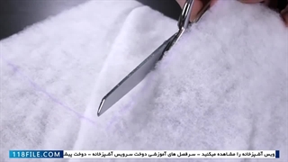 آموزش دوخت سرویس آشپزخانه-نحوه دوخت سرویس آشپزخانه-(دوخت دستگیره گاز)