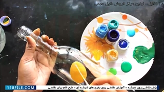 آموزش نقاشی ویترای-نقاشی روی شیشه-( نقاشی روی بطری دلستر )