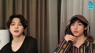 bts vmin vlive لایو تهیونگ و جیمین جدید پارت 1