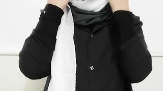 مدل بستن شال دو رنگ | فروشگاه کاشانه