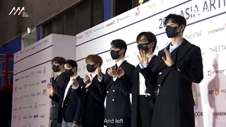 ASTRO 2021 Asia Artist Awards (AAA) Red Carpet  کات حضور آسترو روی رد کارپت(کپشن)