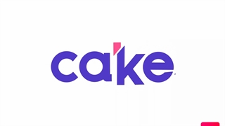 لوگو موشن تایپوگرافی کیک cake - رز دیزاین