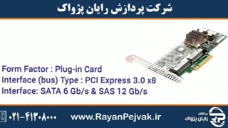 کارت کنترلر HPE Smart Array P420/1GB FBWC 6Gb 2-ports Int SAS Controller با پارت نامبر 631670-B21