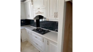 پروژه ۵واحدی کابینت روکش چوب پتینه طلایی (قیطریه)