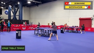 تمرین تیم ملی تنیس روی میز چین در مسابقات جهانی هیوستون