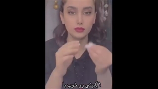 آموزش نحوه چسب زدن به بینی دکتر حسینی