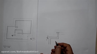 ترسیم شیب بندی بام