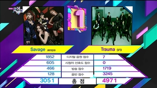 اولین برد sf9 با آهنگ trauma در Music Bank