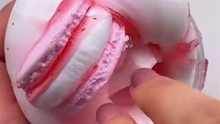 اسلایم ماکارون صورتی