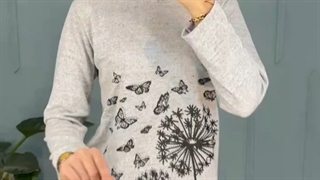بلوز موهر طرح برگ و قاصدک