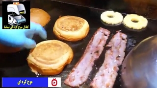 همبرگر گوشت خوک یا پنکی پنی بلک ، همبرگر کره ای - موج کره ای