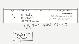 ریاضی (1) - پایه دهم (رشته ریاضی و علوم تجربی) - آزمون نوبت اول