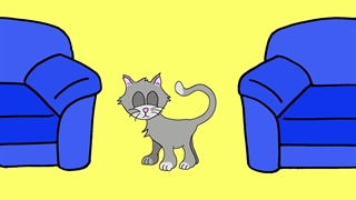 In front of / behind / between