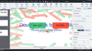 درج کپشن و رول اور