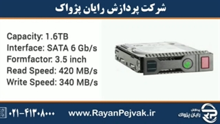 اس اس دی سرور HP/HPE 1.6TB SATA 6G RI LFF با پارت نامبر 869388-B21