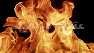 ویدیو فوتیج شعله ور بودن آتش