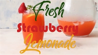 طرز تهیه لیموناد توت فرنگی